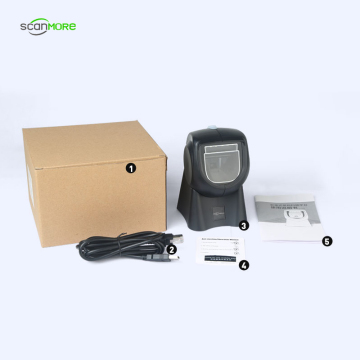 डेस्कटॉप पोर्टेबल वायर्ड Usb 2D बार कोड स्कैनर