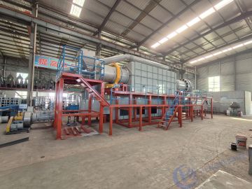 Wood carbonization rotary furnace (powder charcoal, pressed charcoal)