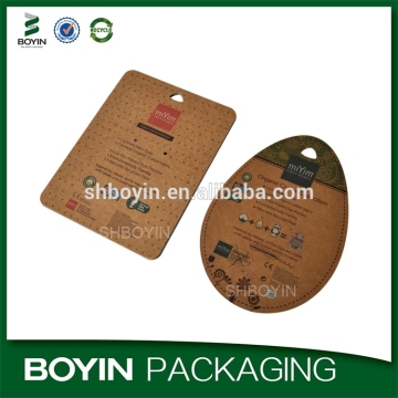 2015 new design kraft paper hang tags printing for toy