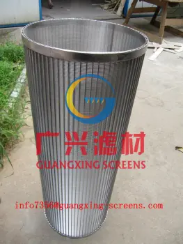 AISI304 wedge wire basket screen for sea water filtration