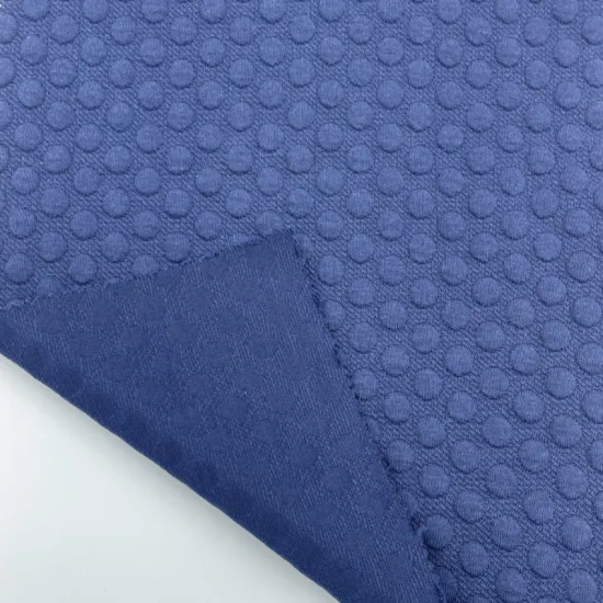 Poly Cotton Spandex Double Jacquard knitted fabric