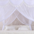 Lace Square Bed Canopy Elegant White Mosquito Nets