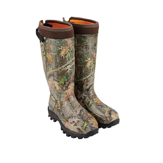 Multi-Season Camo Waterproof Neoprene Rain Boots for Men