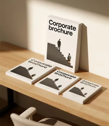 Glue binding book brochures