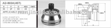 C V Joint for Audi A4--A4 Avant M/T AD-803A(45T)
