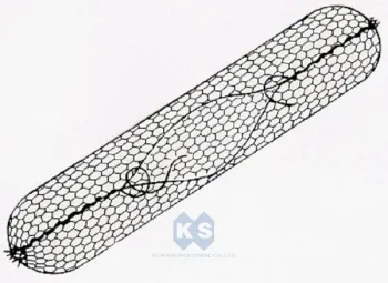 Wire Galvanised Hexagonal Mesh Sack Gabion Fencing For Rockfall And Debris Protection