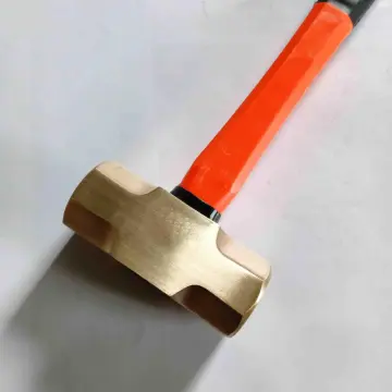 Brass Hammer Sledge fiberglass handle 5p