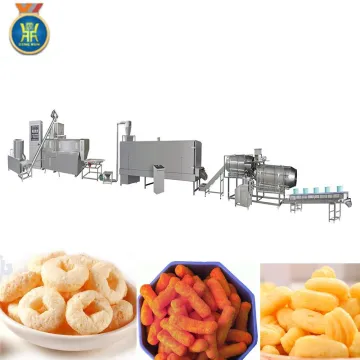 puff corn sticks snack food production processing line