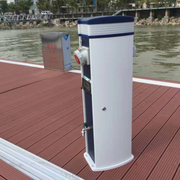Aluminum Alloy Marina Power and Water Pedestal