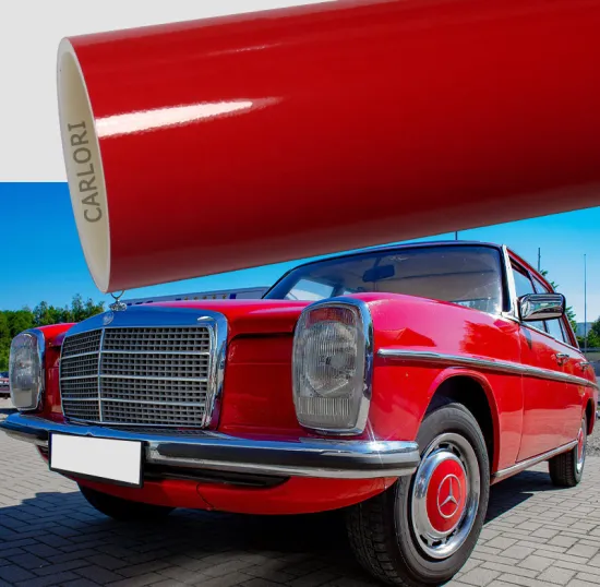 super gloss ferrari red car vinyl wrap