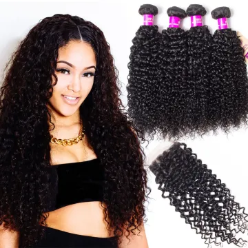 CELIE Brazilian Curly Hair Bundles Wholesale Human Hair Mongolian Virgin Kinky Curly Hair Extension