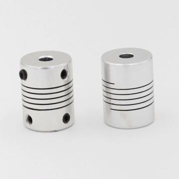 Accouplements flexibles en aluminium pour moteurs pas à pas d'imprimante 3D 5x8x25 mm et 5x5x25 mm