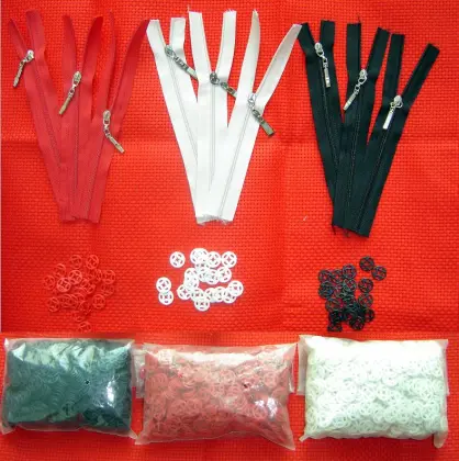 Wholesale colorful Zippers and Sliders 18cm with metal slider for cross stitch wallet zipper accessory