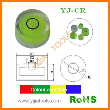 plastic circular bubble level