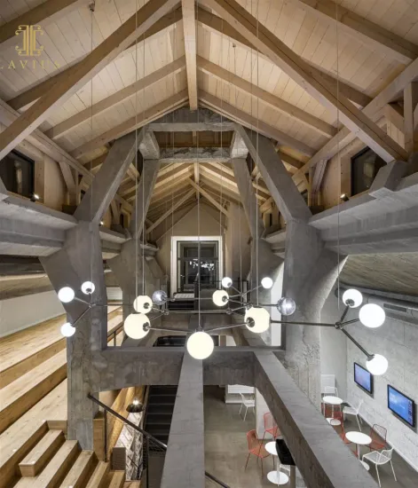 Style entrance circular led chandelier modern