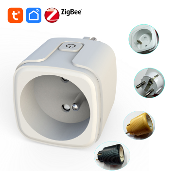 France Tooya BSD3F Tuya Zigbee Mesh Smart Plug with Energy Monitor 20A/16A Support ESP32 Chip and ESPhome Firmware Flash