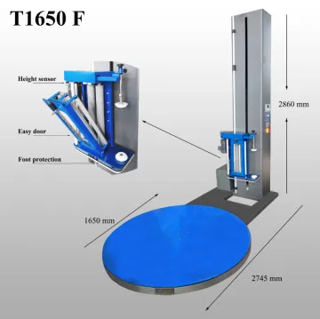 Semi Automatic Pallet Turntable Stretch Film Wrapper