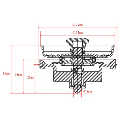 Kitchen Sink Drain Strainer with Garbage Disposal Stopper