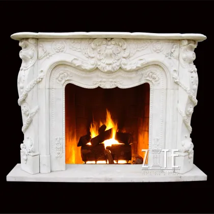 Customized Service Marble antique fireplace accessories