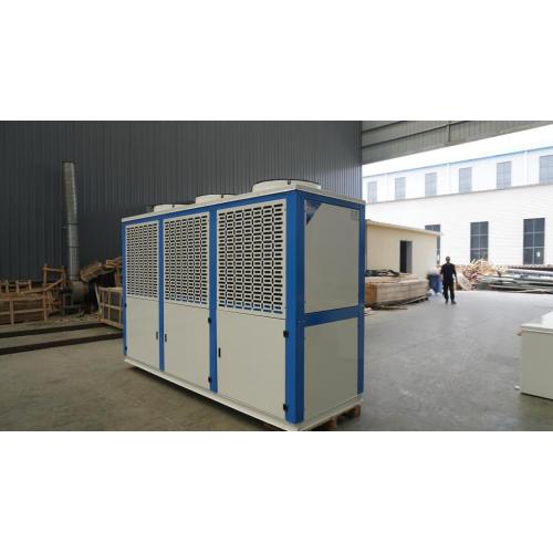 58KW Air Cooled Condensor Heat Exchanger Tiga Kipas