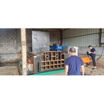 Scrap Round Steel Pipe Rebar Iron Baling Machine