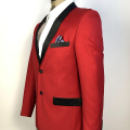 Costumes de mariage rouge slim antistatiques pour hommes