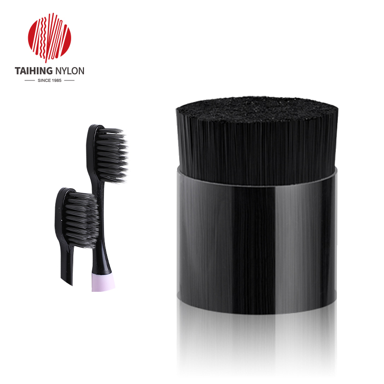 PET tapered bristle for toothbrush