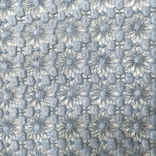 Mat Poly Piece Dyed Chemical Lace Fabric