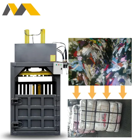 Steel material Plastic Waste Paper Compactor/Clothing Baling Machine model10-100T for hot sale