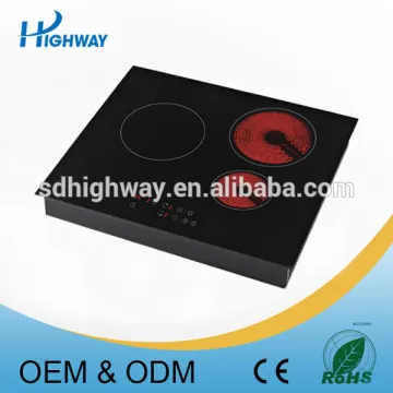 Househould Appliance hybrid induction cooker with 3 burners