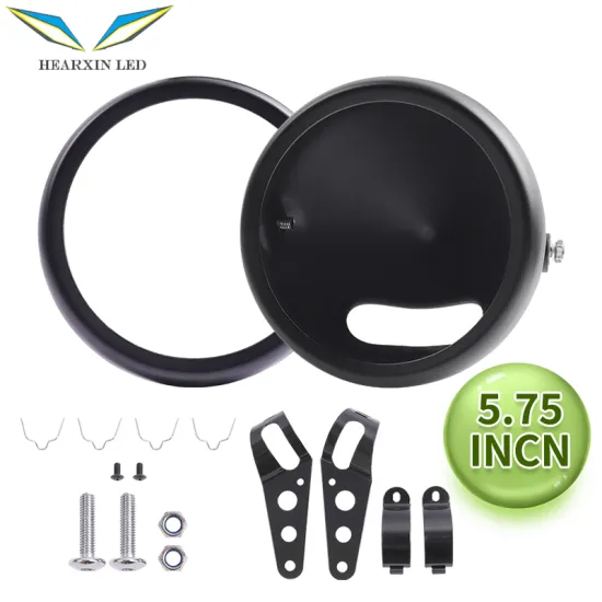 5.75 Inch Motorcycle LED Headlight Mount Kit - Housing Bucket Lamp Shell Bracket LED Headlamp Cover