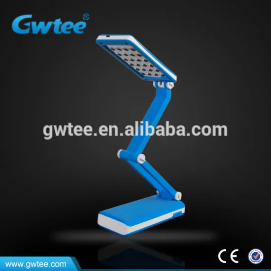 24leds rechargeable solar panel foldable study table lamp