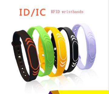 125khz adjustable and warproof rfid silicone wristbands