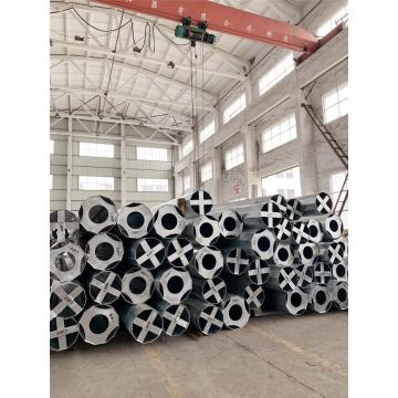 80FT HDG 69KV transmission line steel pole