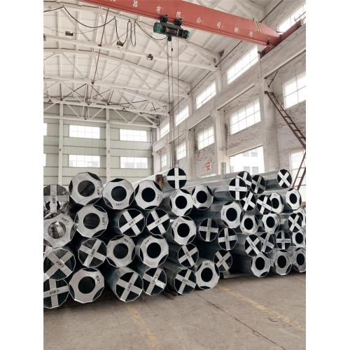 Dodecagonal Steel Pole 80FT hot dip galvanized steel pole Supplier