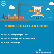 شحن المحيط من Ningbo إلى Port Au Prince