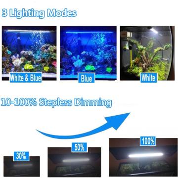 タイマー付きの防水水槽LEDライト