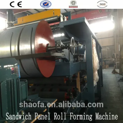 Auto Sandwich Panel Double Profile Roll Forming Machine