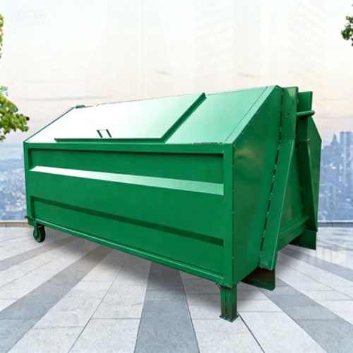 Customized Metal Trash Can for Outdoor Waste Transfer