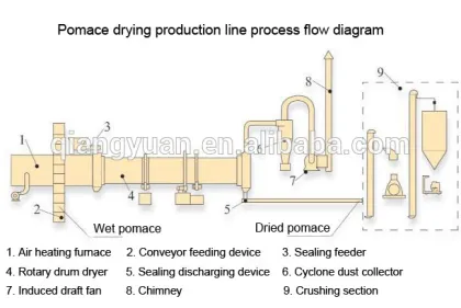 2015 China new condition engineer overseas available agricultural apple marc rotary drum drier machine supplier