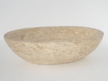 Beige Travertine Flower Arrangement Plate 30500