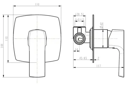 Single Handle Mixing Valve