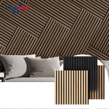 Factory Price Sound-Absorbing Akupanel Wood Slat Wall Acoustic Panels for Interior Decoration