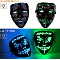 Máscara de iluminação de ponto de purga LED de Halloween
