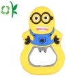 Cute Character Silicone Custom Logo Bottle Opener Magnet