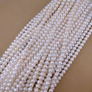 Wholesale Natural Freshwater Real Pearl Strand Beads 3-4mm Size