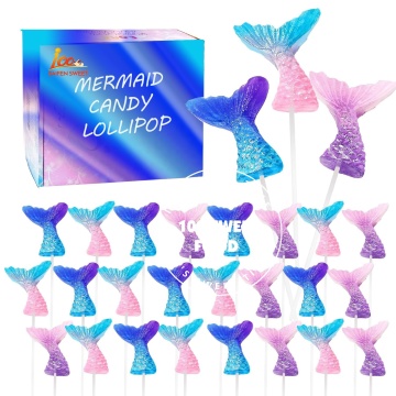 Wholesale Halal Mermaid Tail Lollipops: OEM Custom Private Label Candy