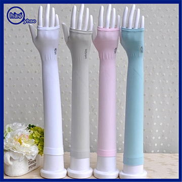 2016 YHao factory custom summer cool ice silk arm sleeve anti-UV and sun protective wholesale half finger cycling wear arm cover