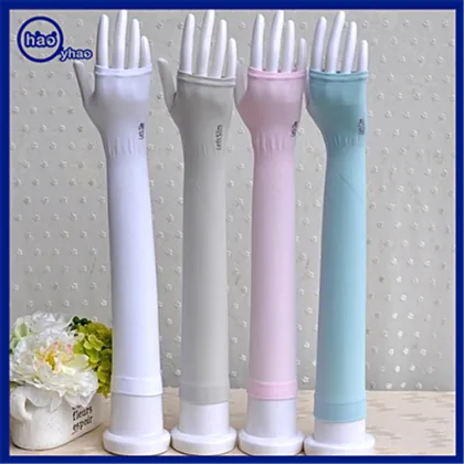 2016 YHao factory custom summer cool ice silk arm sleeve anti-UV and sun protective wholesale half finger cycling wear arm cover