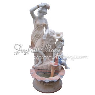 Carved Stone Fountain, Hand-carved marble fountain